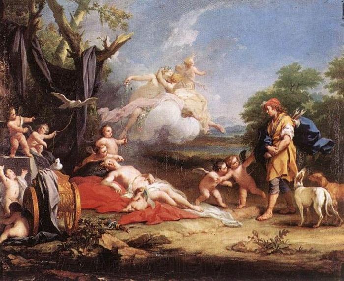 Jacopo Amigoni Venus and Adonis France oil painting art